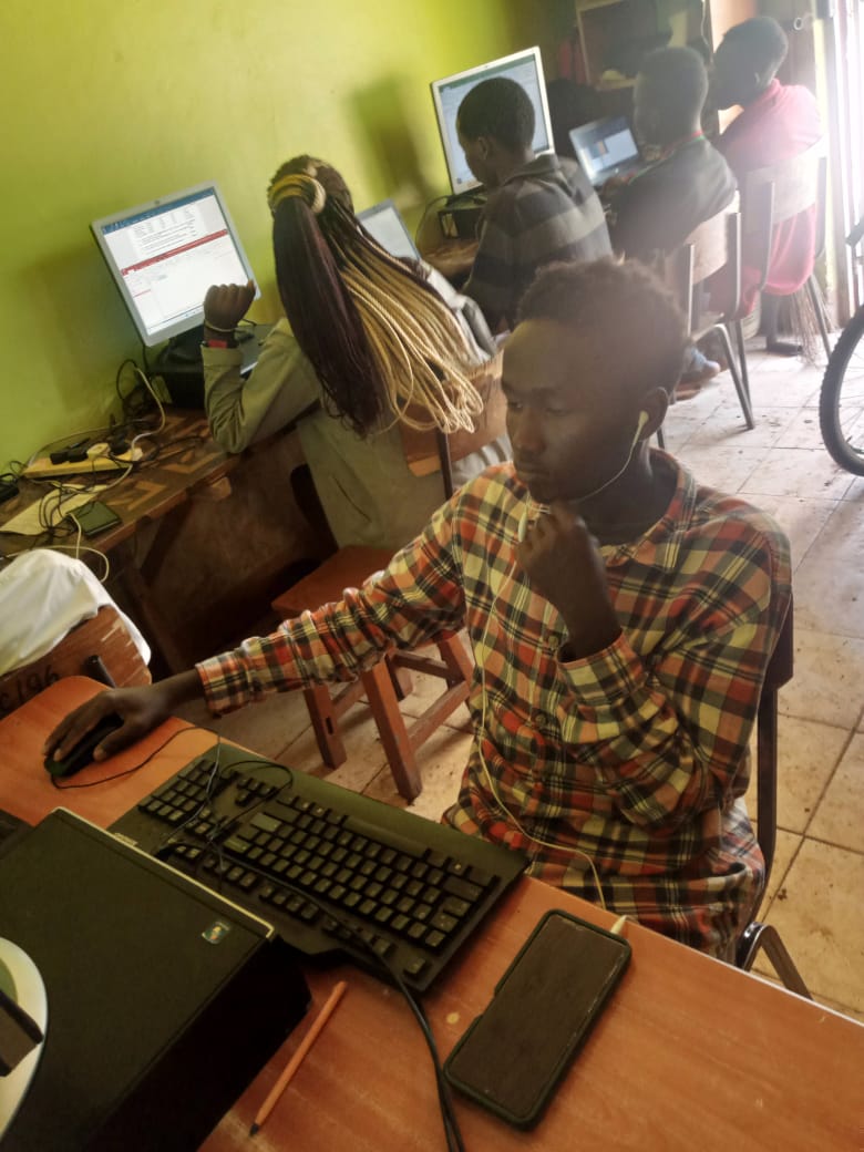 Students engaged in hands-on training