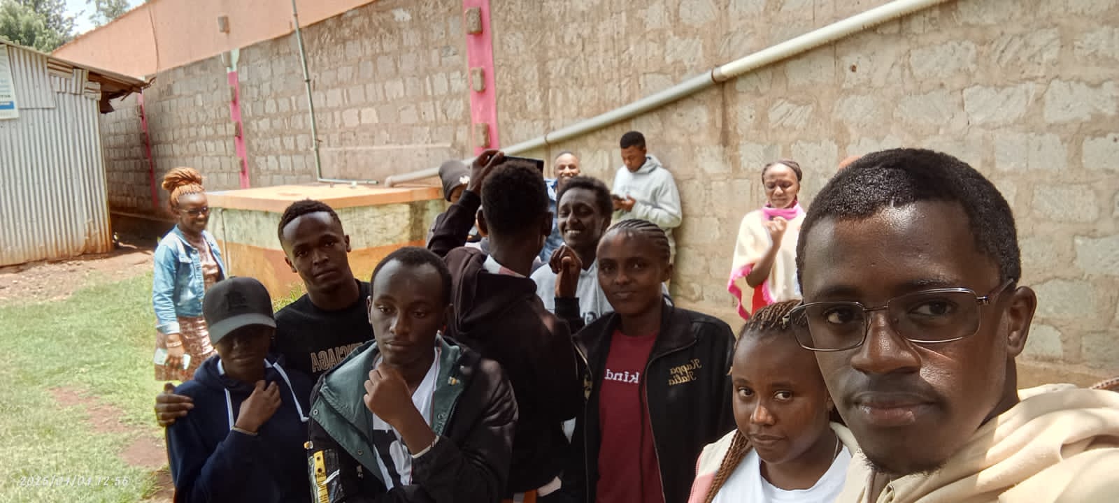 Students during orientation day